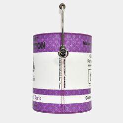 Pre Owned Louis Vuitton Purple/White Paint Can Bag with Strap