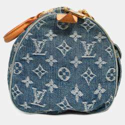 Pre Owned Louis Vuitton 2005 Denim Neo Speedy Top Handle