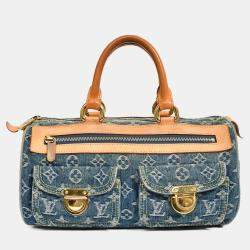 Pre Owned Louis Vuitton 2005 Denim Neo Speedy Top Handle