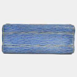 Pre Owned حقيبة لويس فيتون كتف MM جلد إبي جلد دنيم أزرق 2015