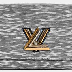 Pre Owned حقيبة لويس فيتون كتف MM جلد إبي جلد دنيم أزرق 2015