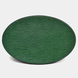 Pre Owned Louis Vuitton 1995 Green Epi Leather 'Cluny' Shoulder Bag