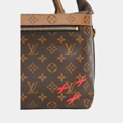 Pre Owned حقيبة لوي فيتون خريف/شتاء 2016 إصدار محدود بمونوغرام معكوس 'سيتي كروزر' الحجم الصغير بمقبض علوي مع شريط