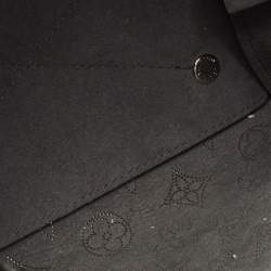 Pre Owned Louis Vuitton Bella Black Monogram Mahina Leather Bucket Bag