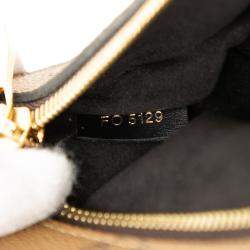 Pre Owned Louis Vuitton Brown Monogram Reverse Pochette Metis