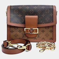 مملوكة مسبقًا Louis Vuitton Brown PVC Dauphine Mm