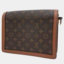 مملوكة مسبقًا Louis Vuitton Brown PVC Dauphine Mm