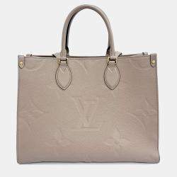 Pre Owned Louis Vuitton Brown Leather Empreinte On The Go Mm