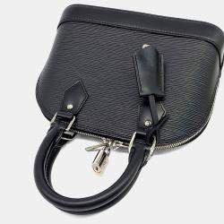 مملوكة مسبقًا Louis Vuitton Black Leather Epi Alma Bb