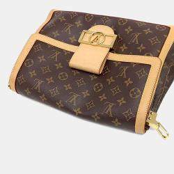 Pre Owned Louis Vuitton Brown PVC Monogram Dauphine Soft