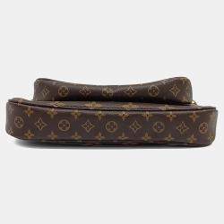 مملوكة مسبقًا حقيبة ملحق متعددة مونوجرام جلد بني لويس فويتون