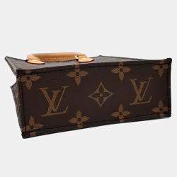 Pre Owned Louis Vuitton Brown PVC Monogram Petit Sac Pla