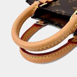 Pre Owned Louis Vuitton Brown PVC Monogram Petit Sac Pla