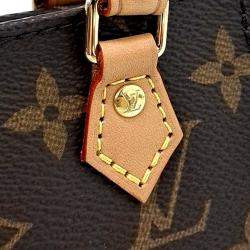 Pre Owned Louis Vuitton Brown PVC Monogram Petit Sac Pla