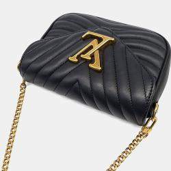 Pre Owned Louis Vuitton Black Leather New Wave Multi Pochette