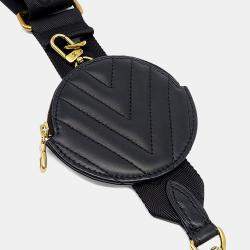 Pre Owned Louis Vuitton Black Leather New Wave Multi Pochette