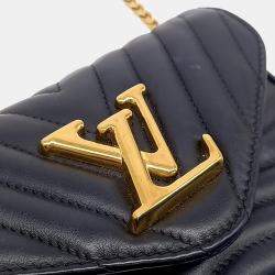 Pre Owned حقيبة لوي فيتون نيو ويف متعددة الجيوب من الجلد الأسود