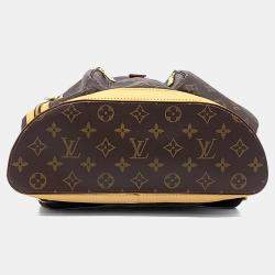 Pre Owned Louis Vuitton Brown Leather Sackbospo Backpack