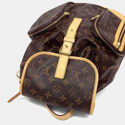 Pre Owned Louis Vuitton Brown Leather Sackbospo Backpack