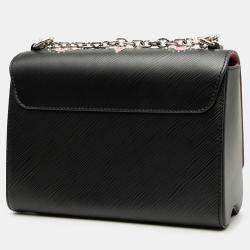 Pre Owned Louis Vuitton Black Epi Flower Embellished Twist MM