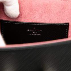 Pre Owned Louis Vuitton Black Epi Flower Embellished Twist MM