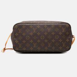 Pre Owned Louis Vuitton Brown Monogram Neverfull MM