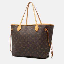 Pre Owned Louis Vuitton Brown Monogram Neverfull MM