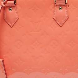 Pre Owned حقيبة لووي فيتون ألما ب م جلد إيبي معدني خوخي