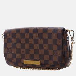 مملوكة مسبقًا Louis Vuitton Brown Damier Ebene Favorite PM
