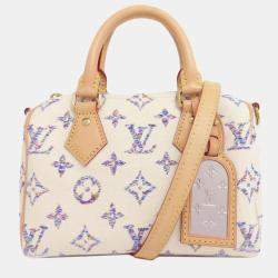 Pre Owned Louis Vuitton Speedy Bandouliere 20 Handbag Monogram Jacquard