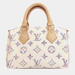 Pre Owned Louis Vuitton Speedy Bandouliere 20 Handbag Monogram Jacquard