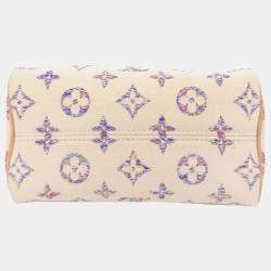 Pre Owned Louis Vuitton Speedy Bandouliere 20 Handbag Monogram Jacquard