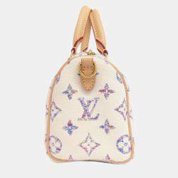 Pre Owned Louis Vuitton Speedy Bandouliere 20 Handbag Monogram Jacquard