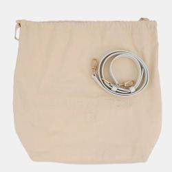 Pre Owned Louis Vuitton Handbag Taurillon Leather Capucines Bb Shoulder Bag White