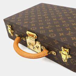 مملوكة مسبقًا حقيبة/صندوق مجوهرات لويس فويتون مونوغرام بني