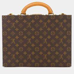 مملوكة مسبقًا حقيبة/صندوق مجوهرات لويس فويتون مونوغرام بني