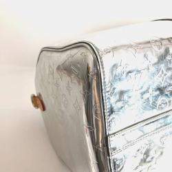 Pre Owned حقيبة يد لوي فيتون كيبال بانديولير مرآة مونوجرام 50 فضية بوسطن جلدية للسفر M45886