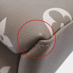 Pre Owned حقيبة لويس فويتون مونوجرام إمبغرينت ثنائية اللون بيتيت باليه ب م تورتوريل كريم بيج