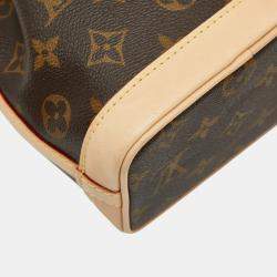 Pre Owned Louis Vuitton X Sun Yitian Nicolas Ghesquiere Animogram Nano Noe Handbag Brown/Pink Leather