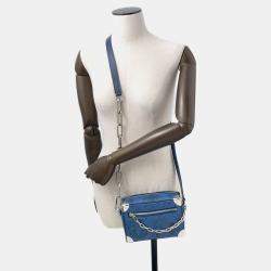Pre Owned Louis Vuitton Monogram Aqua Garden Mini Soft Trunk Shoulder Bag