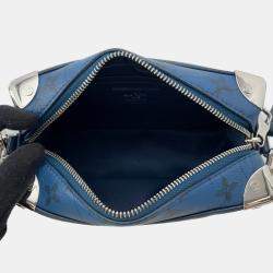 Pre Owned Louis Vuitton Monogram Aqua Garden Mini Soft Trunk Shoulder Bag