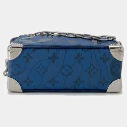 Pre Owned Louis Vuitton Monogram Aqua Garden Mini Soft Trunk Shoulder Bag