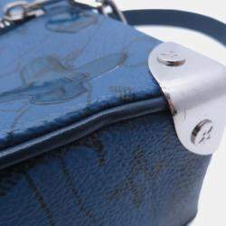 Pre Owned Louis Vuitton Monogram Aqua Garden Mini Soft Trunk Shoulder Bag