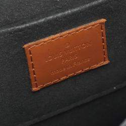 Pre Owned حقيبة لوي فويتون دوفين الصغيرة عكس مونوغرام الكتف قماش و جلد بنية بيج