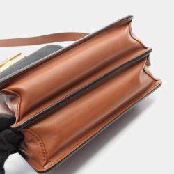 Pre Owned حقيبة لوي فويتون دوفين الصغيرة عكس مونوغرام الكتف قماش و جلد بنية بيج