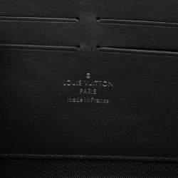 Pre Owned Louis Vuitton Soft Trunk Wallet Shoulder Bag In Monogram Taurillon Leather  Black