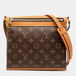 مملوكة مسبقًا Louis Vuitton Brown Monogram Saumur Messenger PM