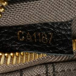 Pre Owned Louis Vuitton Pont Neuf MM Black Monogram Empreinte Leather Bag