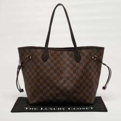 Pre Owned Louis Vuitton Neverfull MM Damier Ebene Canvas Bag