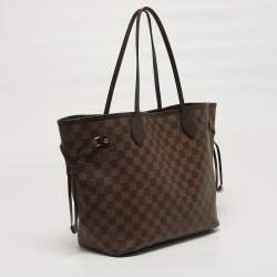 Pre Owned Louis Vuitton Neverfull MM Damier Ebene Canvas Bag